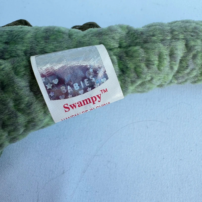 Ty Beanie Baby Swampy the Alligator 2000 P.E. Pellets China KR Tag All Tags Attached - Image 5