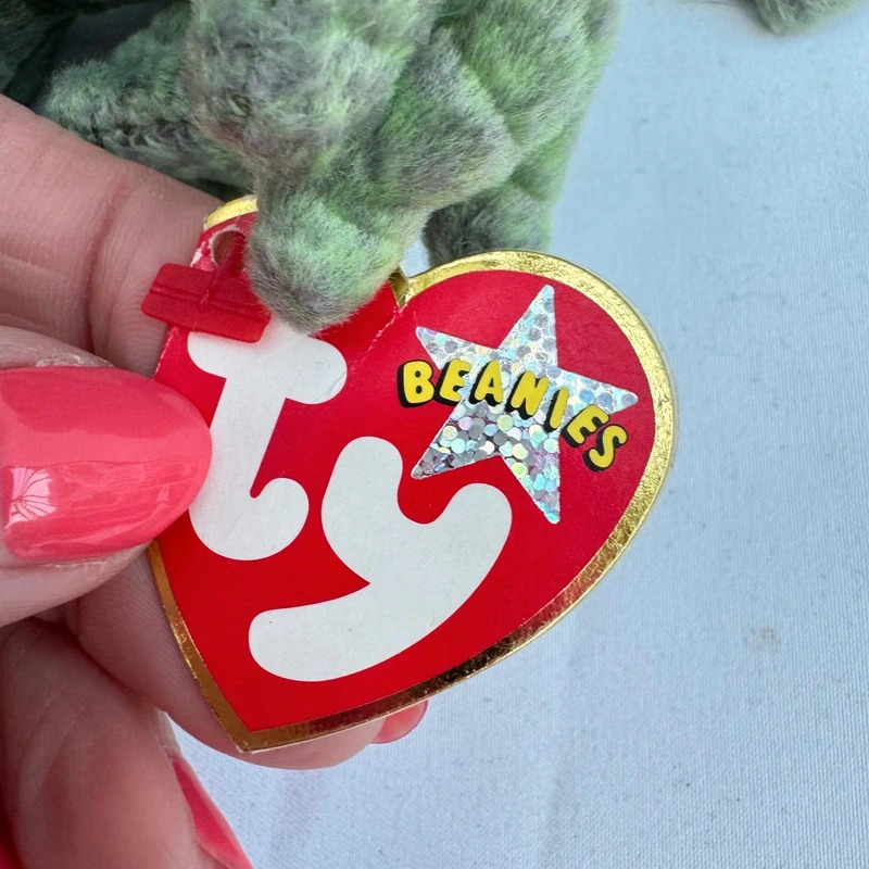 Ty Beanie Baby Swampy the Alligator 2000 P.E. Pellets China KR Tag All Tags Attached - Image 7