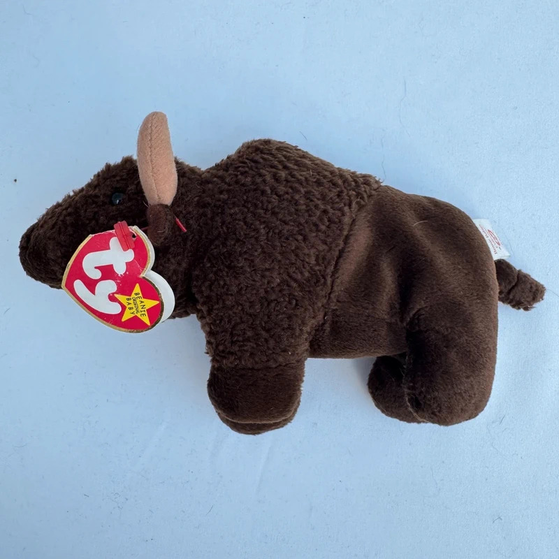 Ty Beanie Baby Roam the Bison 1998 P.E. Pellets KR Tag All Tags Attached