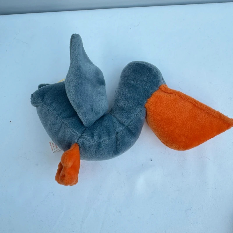 Ty Beanie Baby Scoop the Pelican 1996 Indonesia P.E. Pellets KR Tag - Tags Attached - Image 8