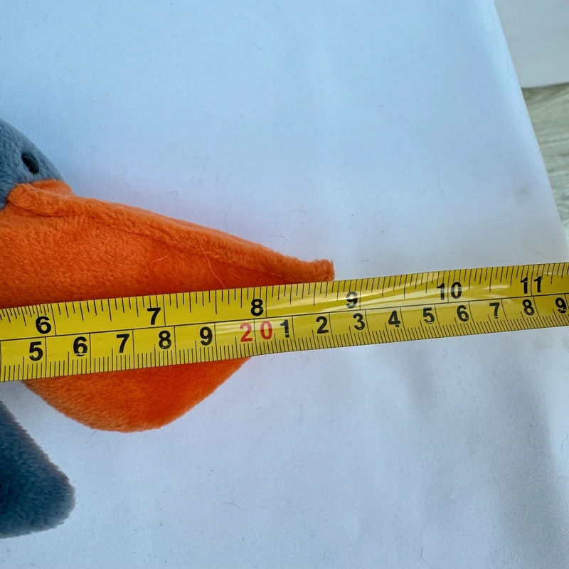 Ty Beanie Baby Scoop the Pelican 1996 Indonesia P.E. Pellets KR Tag - Tags Attached - Image 9