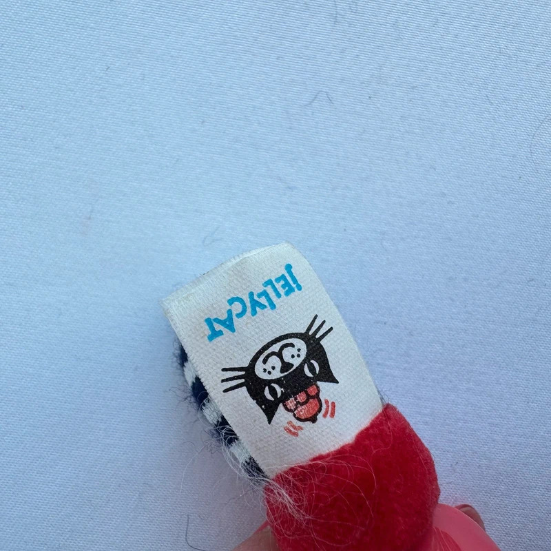 Jellycat Wiggly Worm Red Black Striped Vintage Retired Soft Toy Tag Attached - Image 4