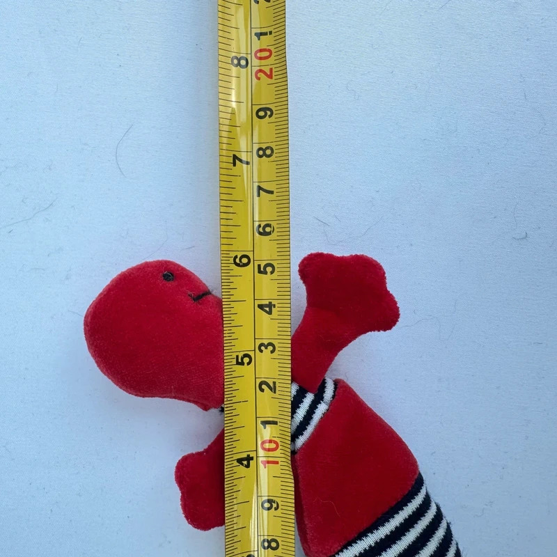 Jellycat Wiggly Worm Red Black Striped Vintage Retired Soft Toy Tag Attached - Image 5