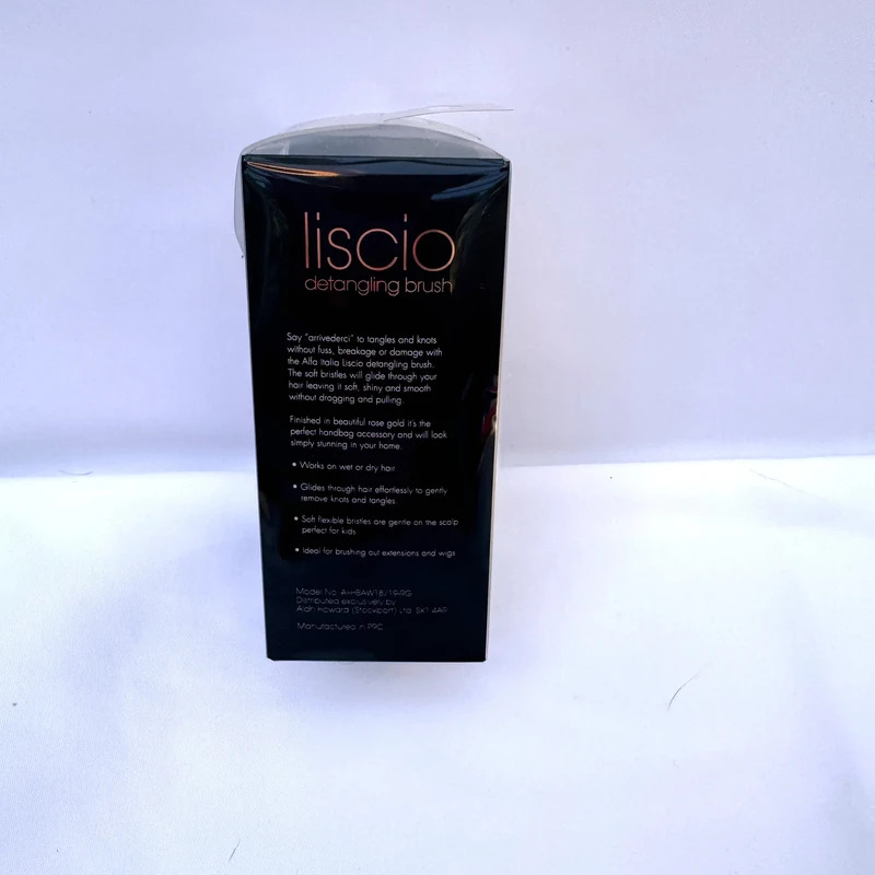 Alfa Italia Liscio Gold Detangling Hair Brush Brand New Boxed - Image 6