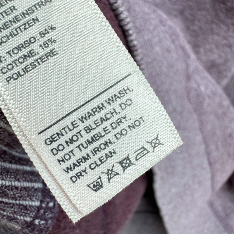 Fat Face Port J Full Zip Hoodie | Size L | Dark Purple Heather Cotton Blend - Image 11