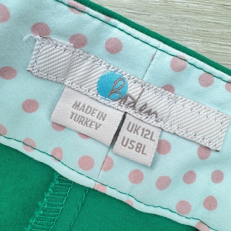 Boden Richmond Trousers Rich Emerald Green UK 12L Long Slim Ankle Grazer TO113 - Image 7