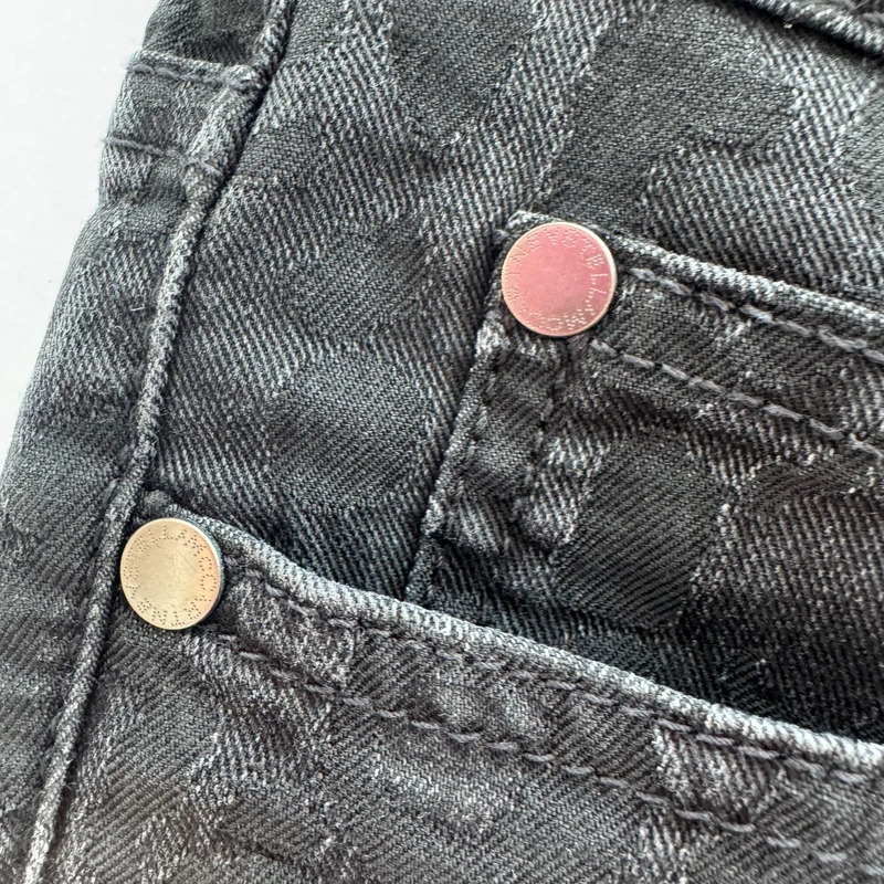 Stella McCartney Black Leopard Jacquard Skinny Jeans Size 27 Made in Italy - Image 7