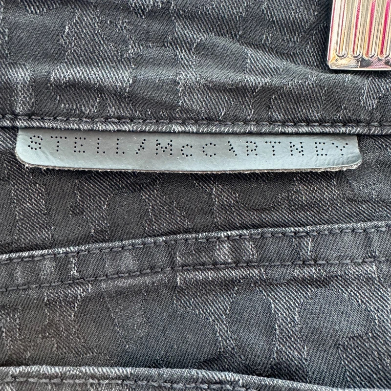 Stella McCartney Black Leopard Jacquard Skinny Jeans Size 27 Made in Italy - Image 10