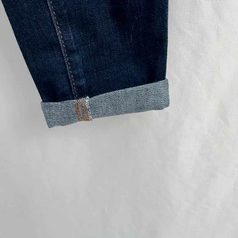 M&S Indigo Jeggings UK 12 Mid Rise Distressed Stretch Denim Ankle Length - Image 4