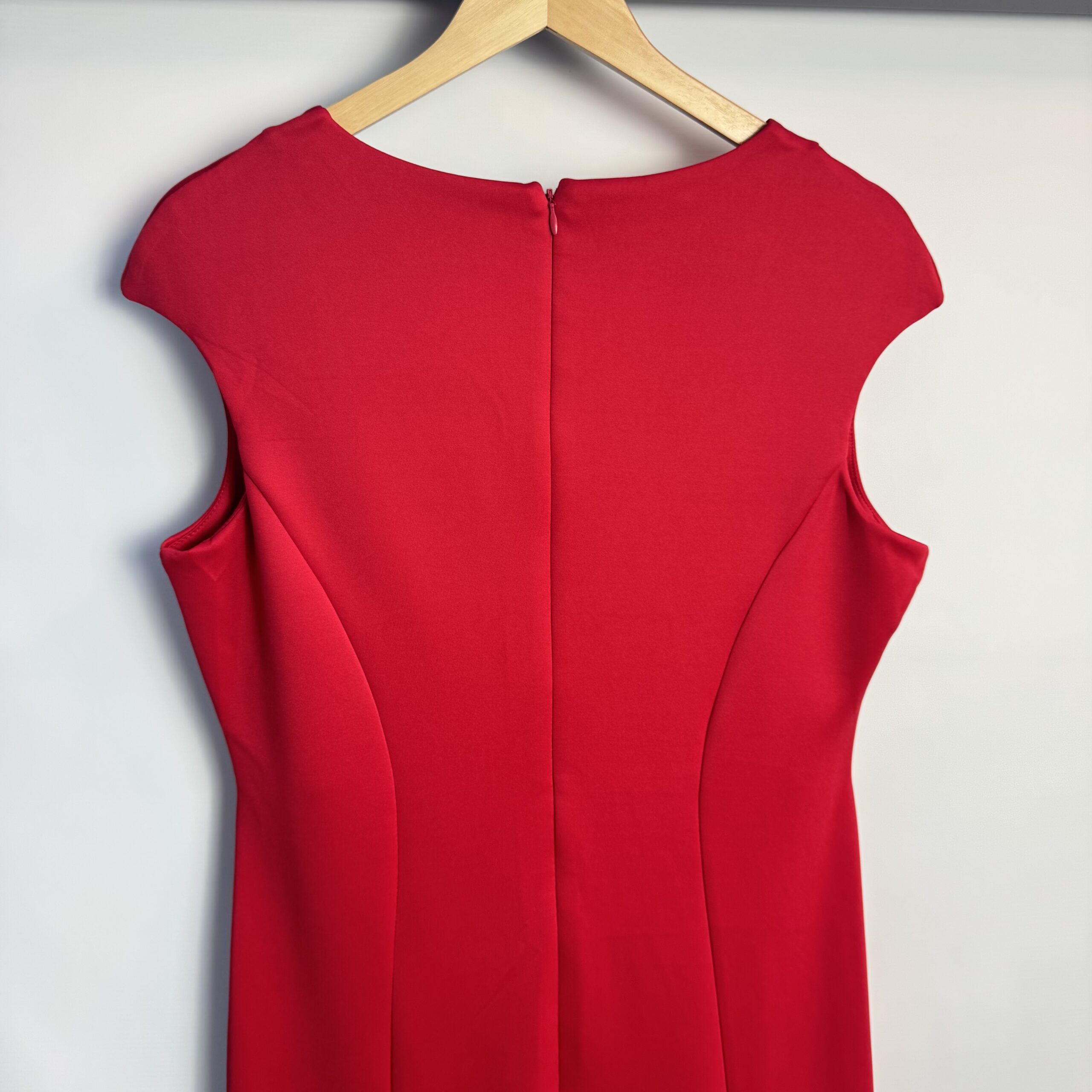 QUIZ Red Fishtail Maxi Dress Size 16 | Keyhole Metal Bar Prom Ball Evening Gown - Image 8