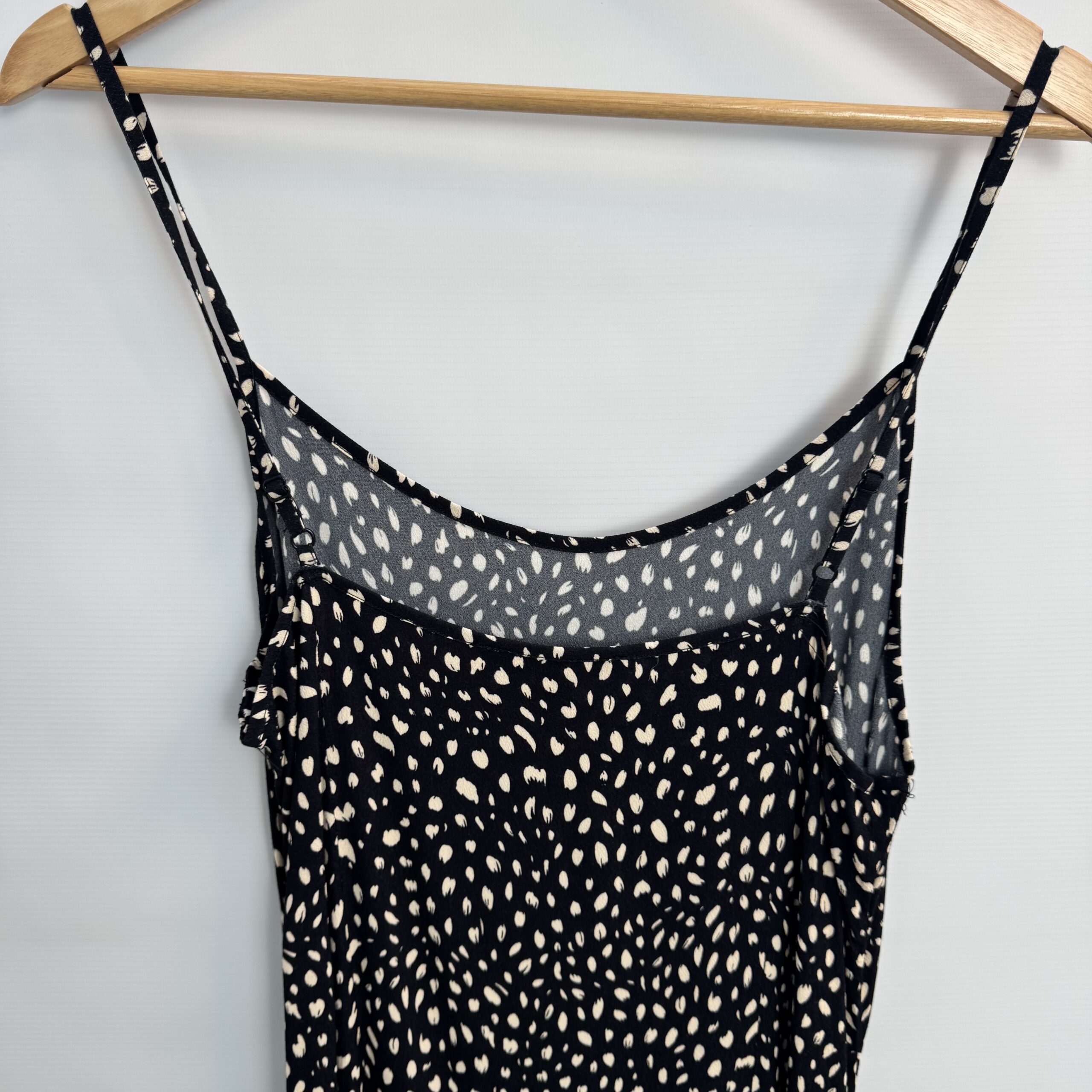 Forever New 2-Piece Set - Black Knit Crop + Vermont Spot Midi Dress - UK 12 - Image 4