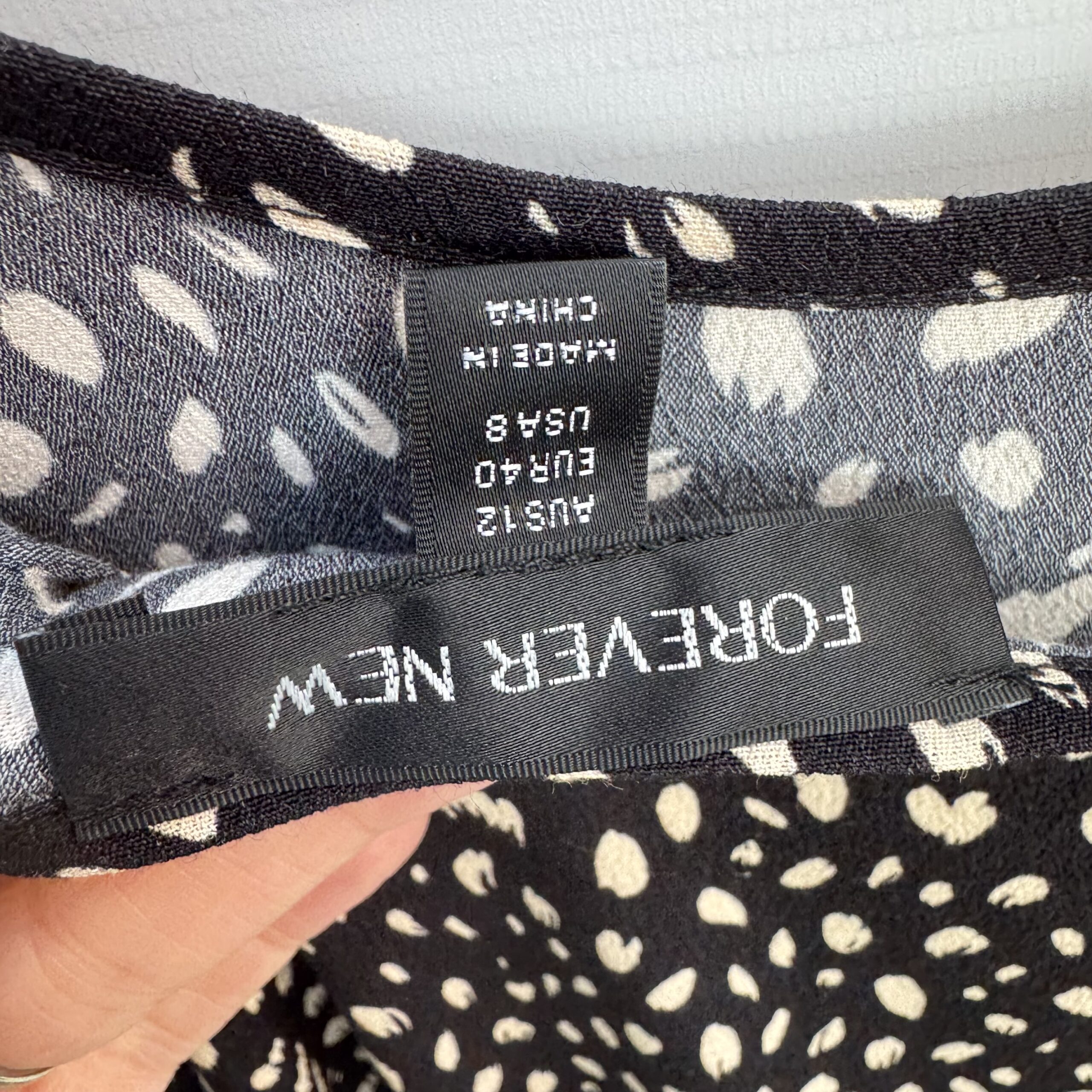 Forever New 2-Piece Set - Black Knit Crop + Vermont Spot Midi Dress - UK 12 - Image 7